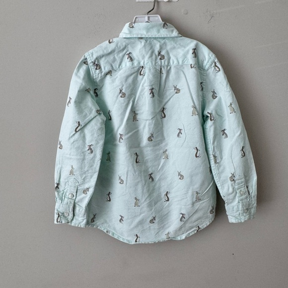 Janie and Jack bunny print shirt for toddler boy - Picture 5 of 6